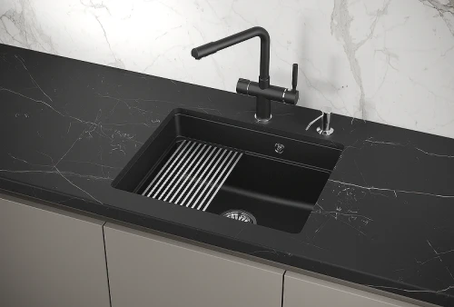 Кухонная мойка Granula Kitchen Space 55 5501U цвет Шварц
