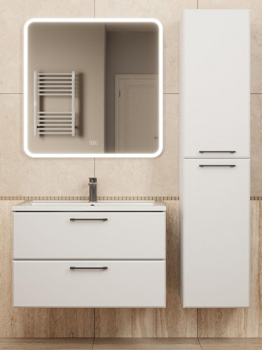 Тумба с раковиной Uperwood Foster New 80 KFosterNEW80w подвесная цвет Белый матовый