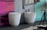 Унитаз Kerasan Tribeca 511830 приставной Белый матовый без сиденья фаянс приставной