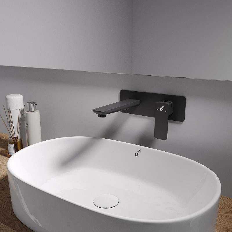 Смеситель для раковины Oliveeka D OL-869003-MB цвет Черный матовый