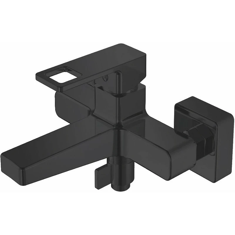 Смеситель для ванны Haiba HB60615-7 Черный матовый латунь на стену