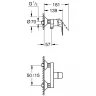 Смеситель для душа Grohe Euroeco 32740001 цвет Хром
