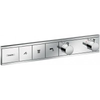 Смеситель для душа Hansgrohe RainSelect 15381000 с термостатом Хром латунь встраиваемый