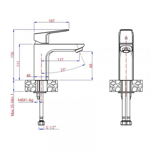 Смеситель для раковины Paini Viva Style P4CR205 Хром