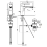 Смеситель для раковины Fima Carlo Frattini Mast F3131CR.1 цвет Хром