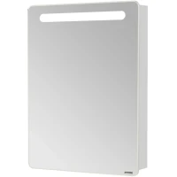 Зеркальный шкаф Aquaton Америна 60 L 1A135302AM01L с подсветкой Белый МДФ / ЛДСП, стекло