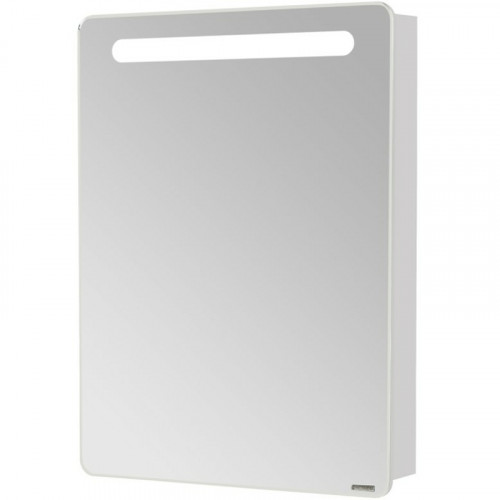 Зеркальный шкаф Aquaton Америна 60 L 1A135302AM01L с подсветкой Белый МДФ / ЛДСП, стекло