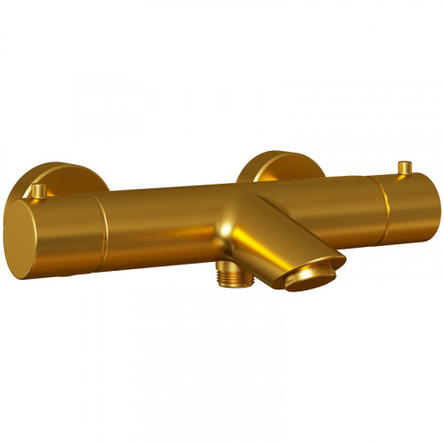 Смеситель для ванны Paini Cox 78PJ111TH с термостатом Золото матовое