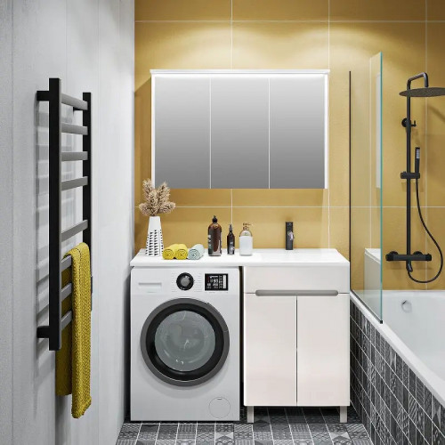 Тумба под раковину Runo Парма 120 00-00004160 цвет Белый