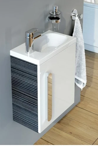 Раковина Ravak Chrome 40 L XJGL1100000 Белая искусственный камень (литьевой мрамор) подвесная, полувстраиваемая