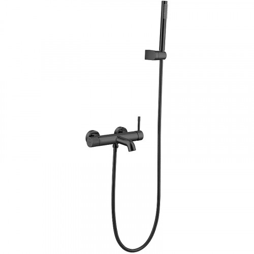 Смеситель для ванны Boheme Uno 463-SGM Оружейная сталь глянцевая латунь на стену