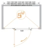 Душевая дверь Cezares Verona 180 L VERONA-W-B-13-60+60/60-P-Cr-L профиль Хром стекло рифленое