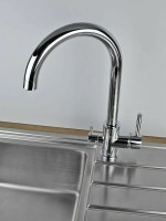 Смеситель для кухни Viko V-5104 Хром латунь на столешницу