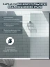 Шторка на ванну DIWO Анапа 50 MV-AN-50-BL профиль Черный матовый стекло прозрачное