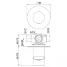 Смеситель для душа Webert One-B NB880101015 Хром встраиваемый