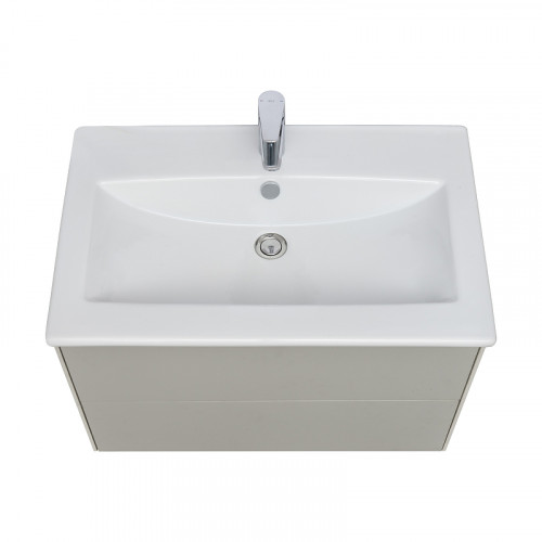 Тумба под раковину Aquaton Сохо 75 1A258101AJ9A0 подвесная Слэйт Галька серая МДФ / ЛДСП