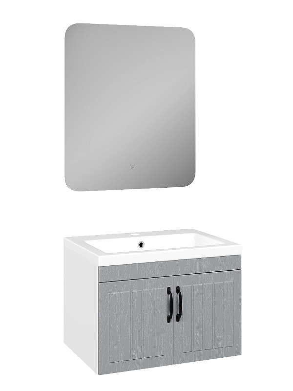 Комплект мебели для ванной DIWO Сочи 60 подвесной цвет Антрацит