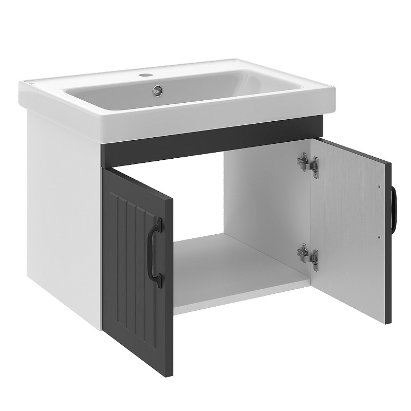 Комплект мебели для ванной DIWO Сочи 60 подвесной цвет Антрацит