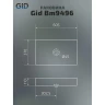 Раковина-чаша Gid Geometrico Bm9496 60,5 53363 цвет Черный матовый