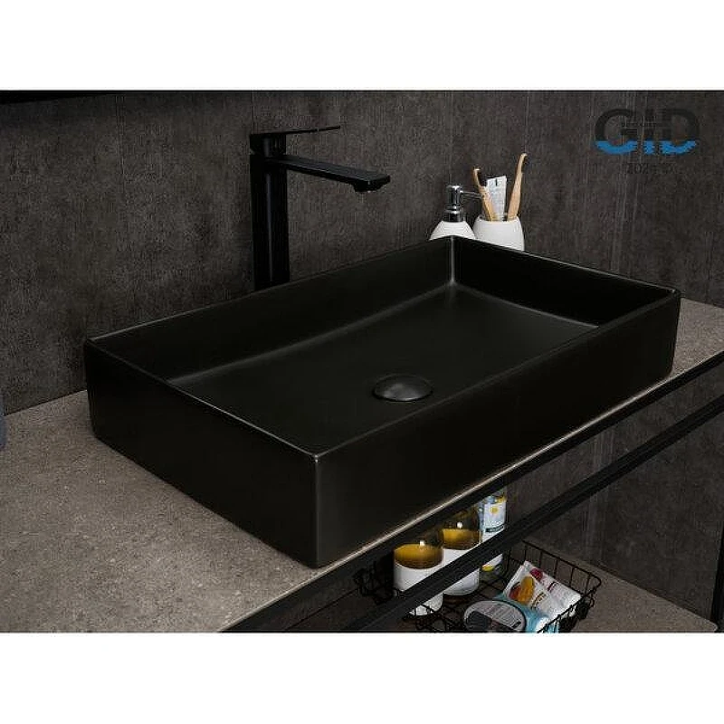 Раковина-чаша Gid Geometrico Bm9496 60,5 53363 цвет Черный матовый