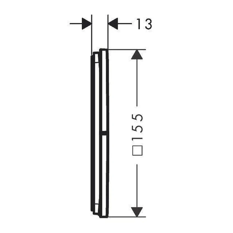 Переключатель потоков Hansgrohe ShowerSelect Comfort E 15573140 цвет Шлифованная бронза