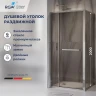 Душевой уголок RGW Leipzig LE-45 100х80 R 77124508-31 профиль цвет Хром стекло тонированное