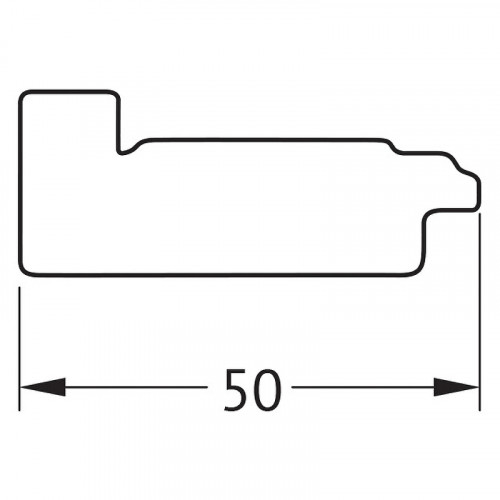 Зеркало Evoform Definite 132х72 BY 7601 в багетной раме - Состаренное дерево 50 мм стекло