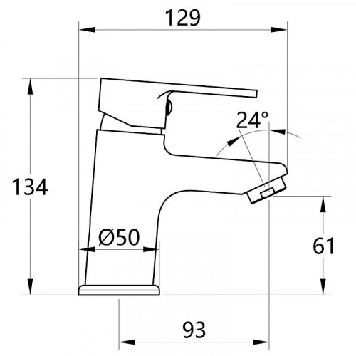 Смеситель для раковины Melodia della vita Aria MDV35720 Хром