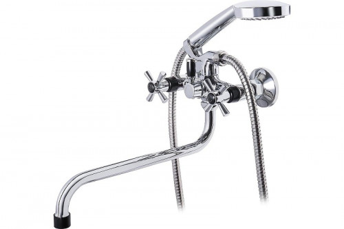 Смеситель для ванны Ekko E22118-8 универсальный цвет Хром Черный