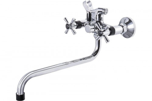 Смеситель для ванны Ekko E22118-8 универсальный цвет Хром Черный