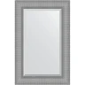 Зеркало Evoform Exclusive 87х57 BY 3935 с фацетом в багетной раме - Серебряная кольчуга 88 мм стекло