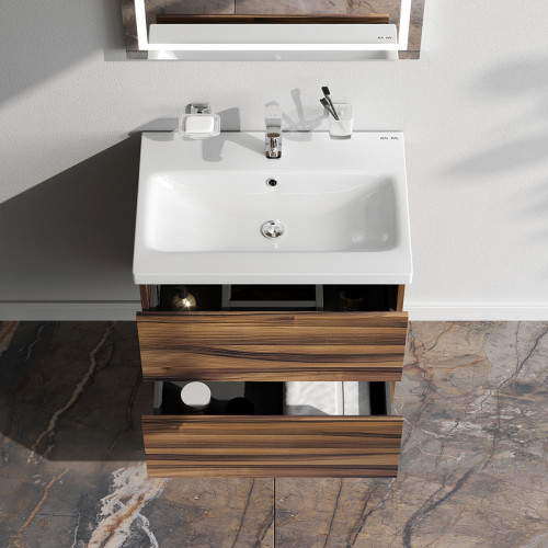 Тумба под раковину AM.PM Gem 60 M90FHX0602HF подвесная Орех МДФ / ЛДСП