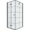 Душевой уголок New Trendy New Soleo Black 90х90 L D-0289A/D-0120B профиль Черный стекло прозрачное