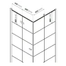 Душевой уголок New Trendy New Soleo Black 90х90 L D-0289A/D-0120B профиль Черный стекло прозрачное