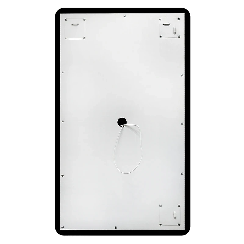 Зеркало Art&Max Siena S 120 AM-SieS-1200-800-DS-F с подсветкой цвет Черный с бесконтактным выключателем