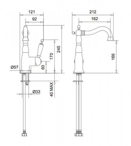 Смеситель для раковины Migliore Oxford 19134 Хром латунь