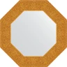 Зеркало Evoform Octagon 57х57 BY 3799 в багетной раме - Чеканка золотая 90 мм стекло
