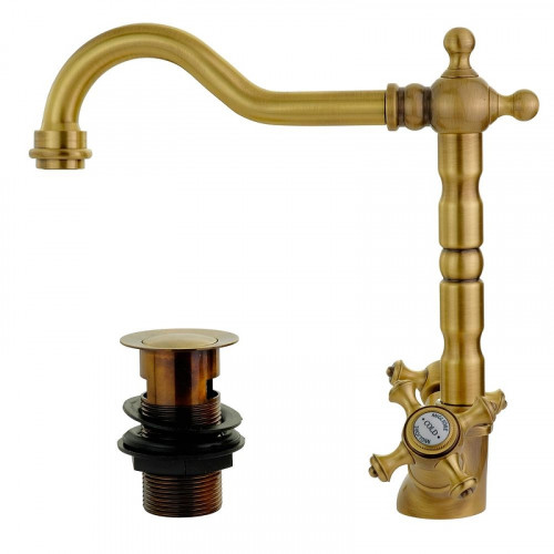 Смеситель для раковины Migliore Prestige 31615 цвет Бронза