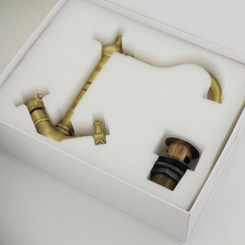 Смеситель для раковины Migliore Prestige 31615 цвет Бронза