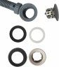 Слив-перелив Allen Brau Priority 5.31027-MG click-clack Графит брашированный