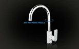 Смеситель для кухни Gappo G48 G4048 Белый Хром