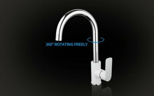 Смеситель для кухни Gappo G48 G4048 Белый Хром