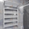 Электрический полотенцесушитель Altasan ПарусПроф 80х50 ПарусПроф8050ПБМ с полкой Белый матовый нержавеющая сталь