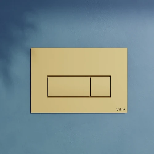 Клавиша смыва Vitra Root Square 740-2324 Золото глянцевое