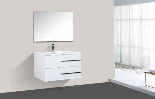 Тумба с раковиной Parly Spa Bella 60 Bella60 10138 подвесная Белая глянцевая