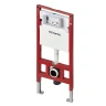 Унитаз с инсталляцией Tece Spring base K401111WCR цвет Белый с сиденьем Микролифт и клавишей смыва цвет Хром глянцевый