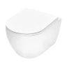 Унитаз с инсталляцией Tece Spring base K401115WCR цвет Белый с сиденьем Микролифт и клавишей смыва цвет Черный матовый