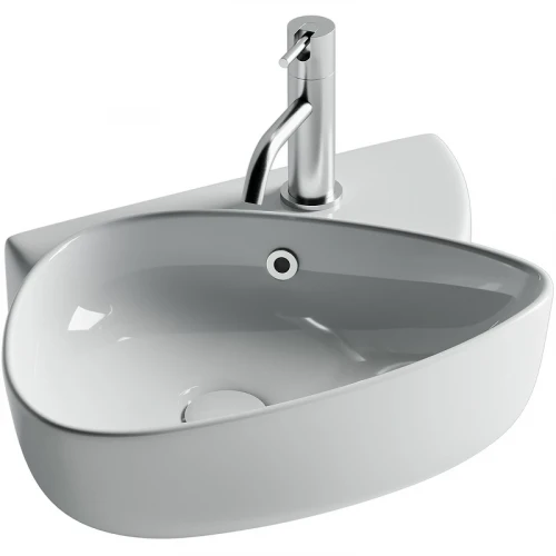 Раковина Ceramicanova Element 50 CN5049 Белая фарфор подвесная