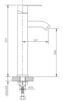 Смеситель для раковины Haiba HB11811 Хром латунь