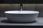 Раковина-чаша Salini Callista 56 106 1101106G Белая глянцевая искусственный камень (литьевой мрамор) накладная